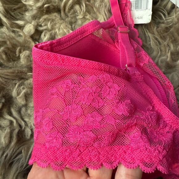 Natori Women's Cherry Blossom Convertible Contour Bra 32D Bright Blush Pink - Picture 7 of 7